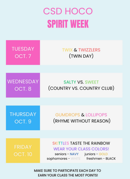 CSD HOCO Spirit Week