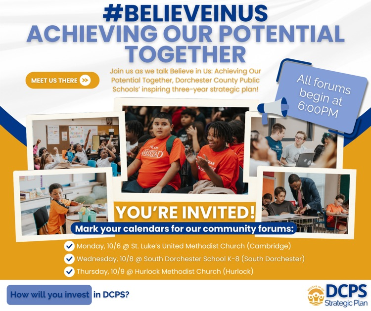 community forum tonight 10/8 at South Dorchester School