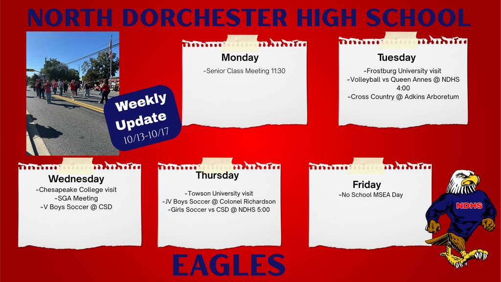 NDHS 10/13-10/17 Weekly Update