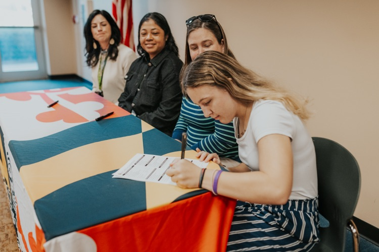 DCTC TAM students sign for paid apprenticeships