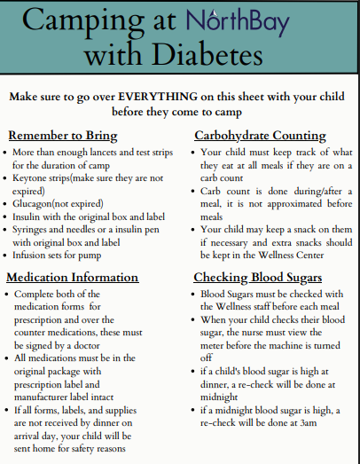 Camping with Diabetes