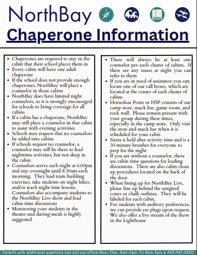 Chaperone Information
