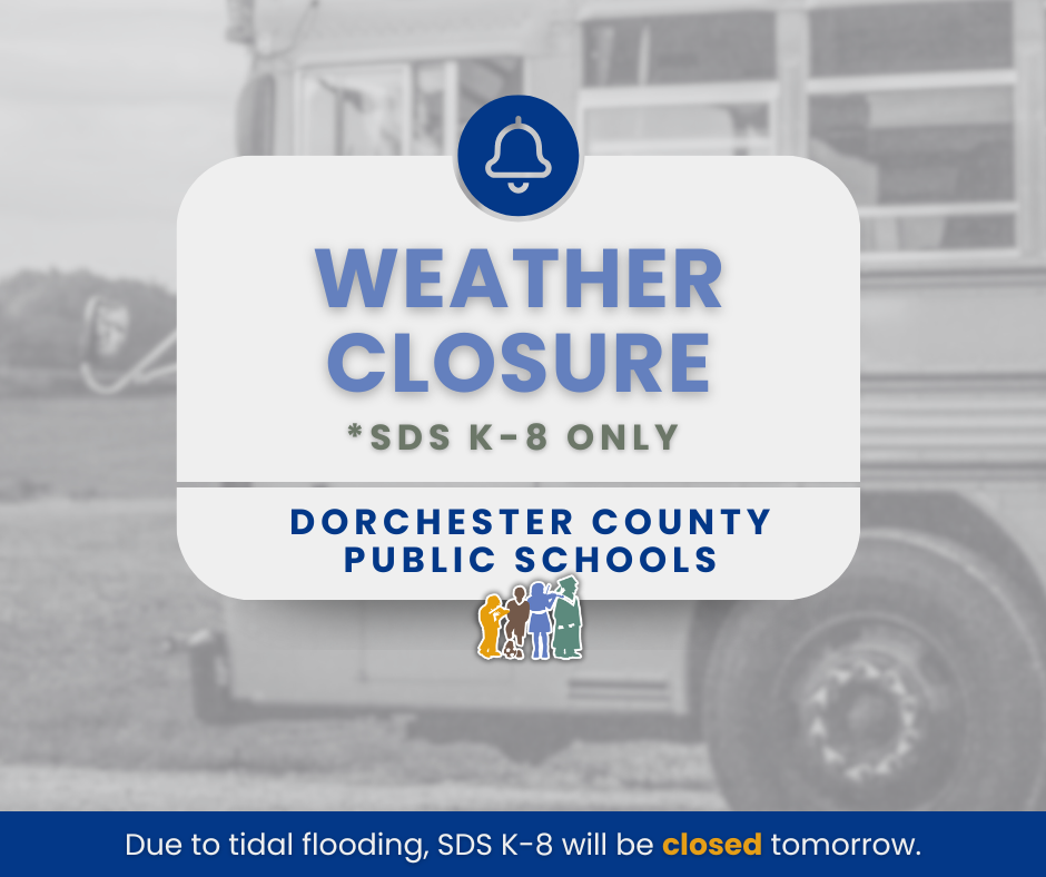 SDS K-8 Closed tomorrow graphic