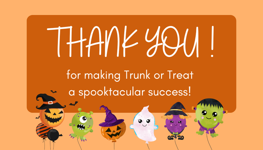 Orange Happy Halloween Thank You Tag