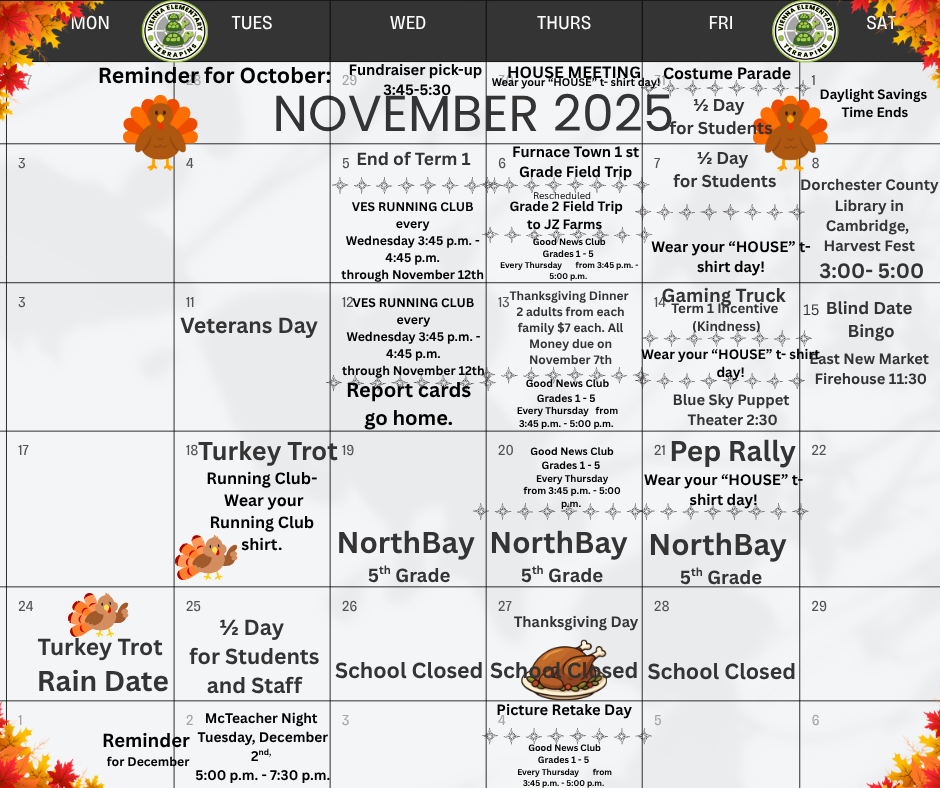 November calendar