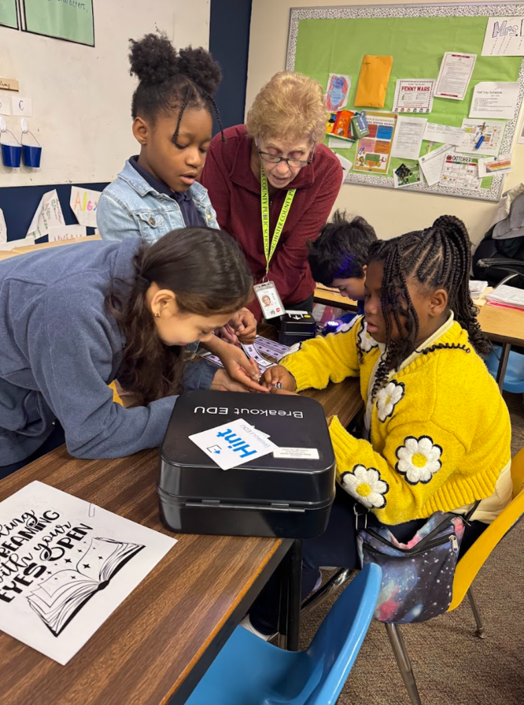 students working together