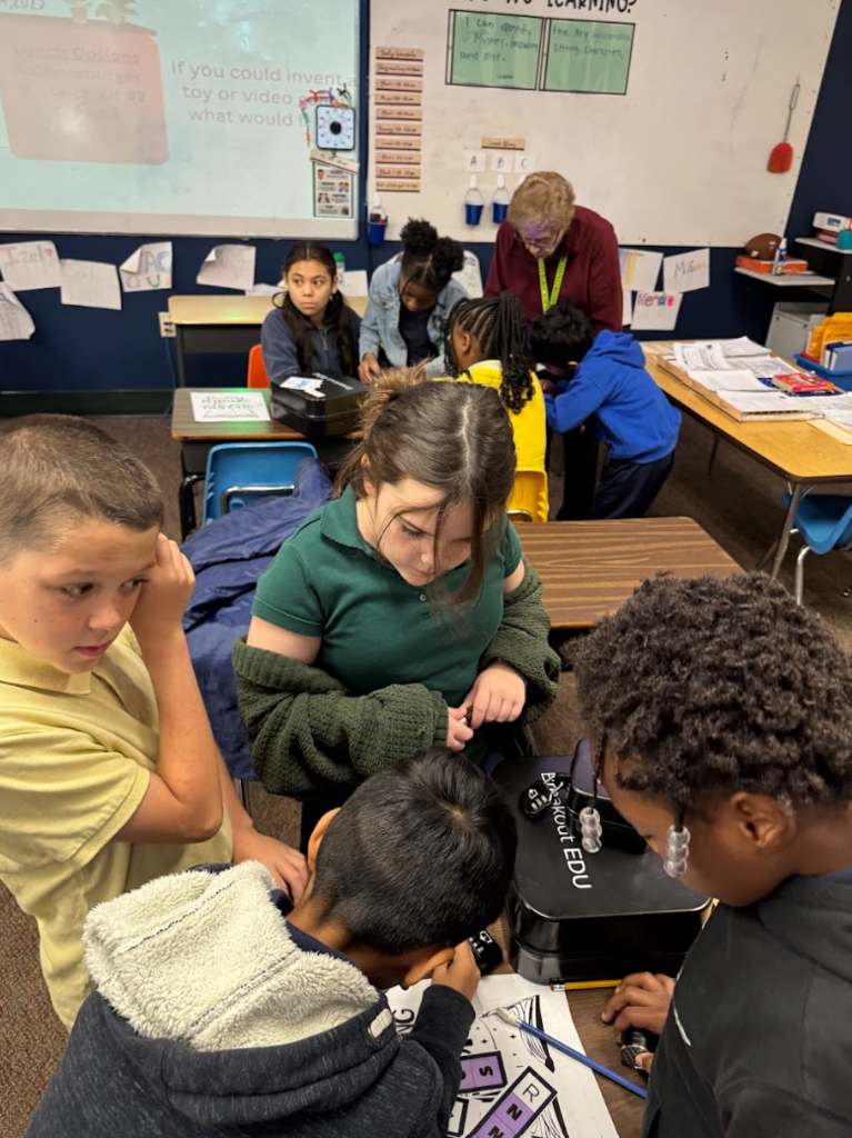 students working together