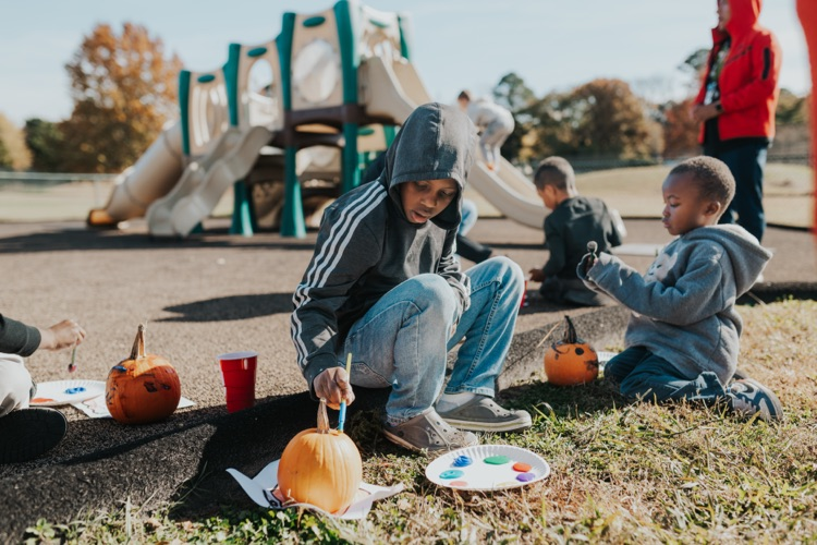 RSP pumpkin painting for PBIS