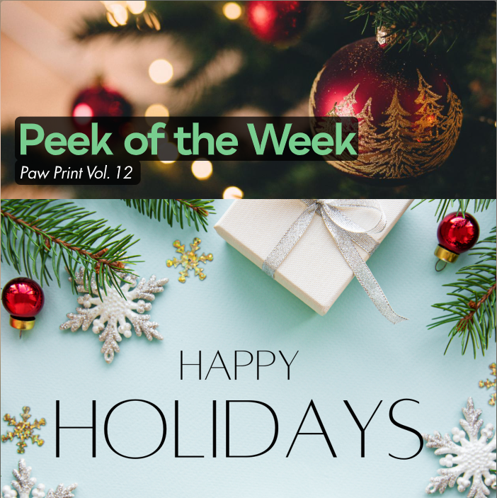 Peek of the Week: Volume 12