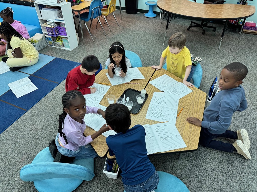 kids sitting at table
