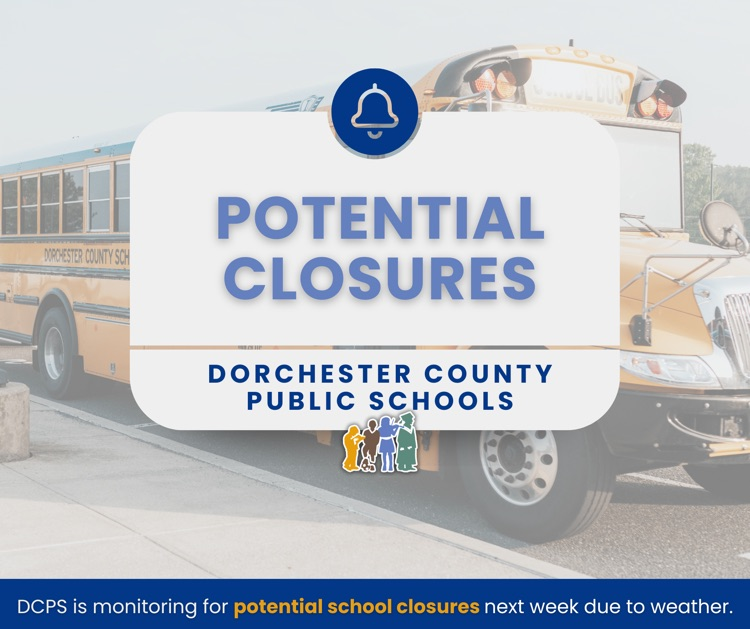 DCPS is monitoring for potential school closures the week of January 26, 2026 due to impending inclement weather