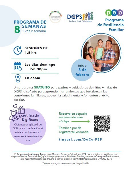 FLYER TO SIGN UP FOR PEP Program