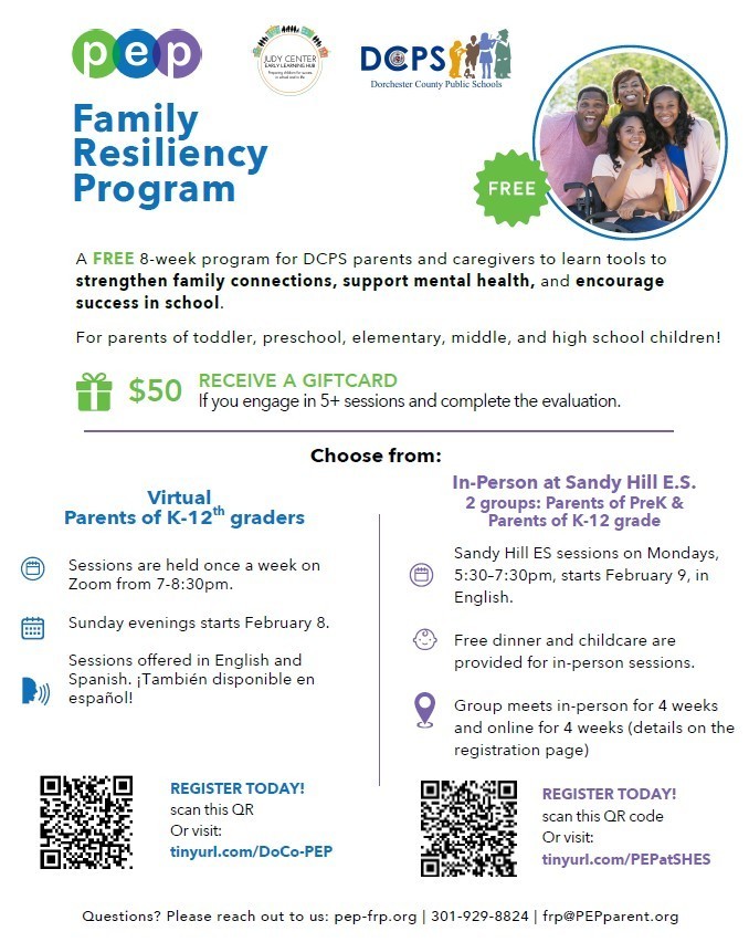 FLYER TO SIGN UP FOR PEP Program eng