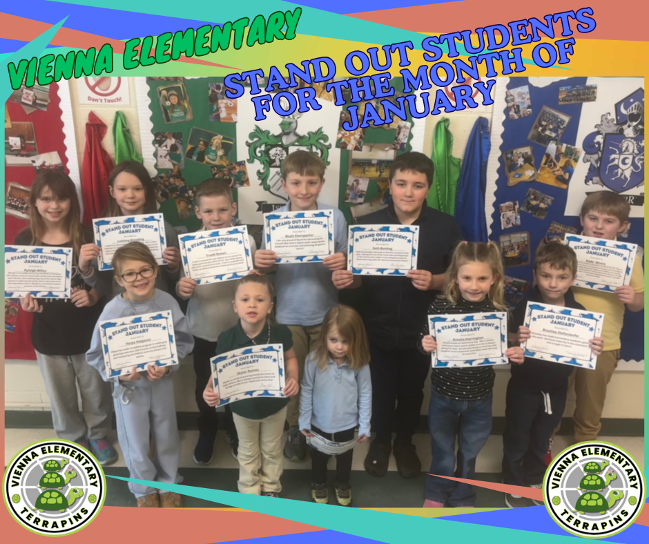 STAND OUT STUDENTS FOR THE MONTH OF January
