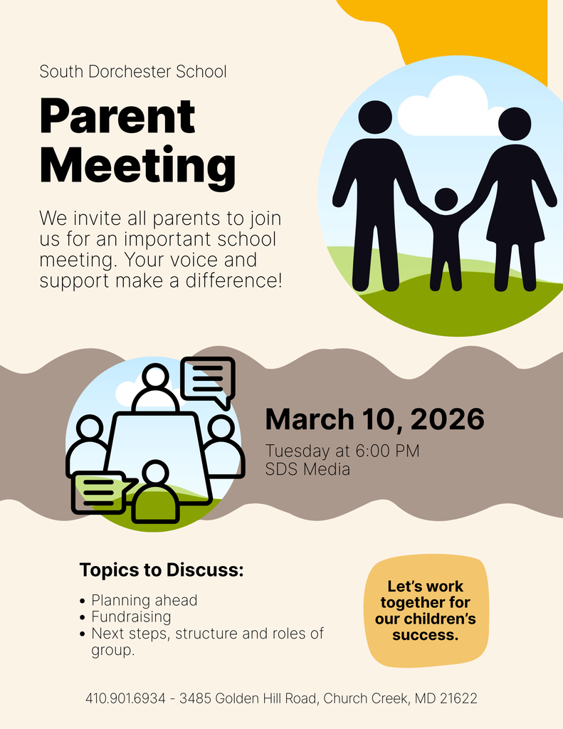 March parent meeting flyer