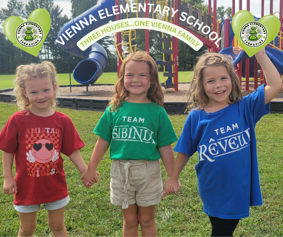 3 students with HOUSE colors (3)