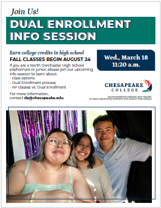 We don't just talk about college readiness, we prepare for it. Join our dual enrollment info session to learn how to earn college credit while still in high school. Let's get ahead on purpose!