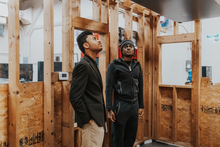 DCTC student board tour