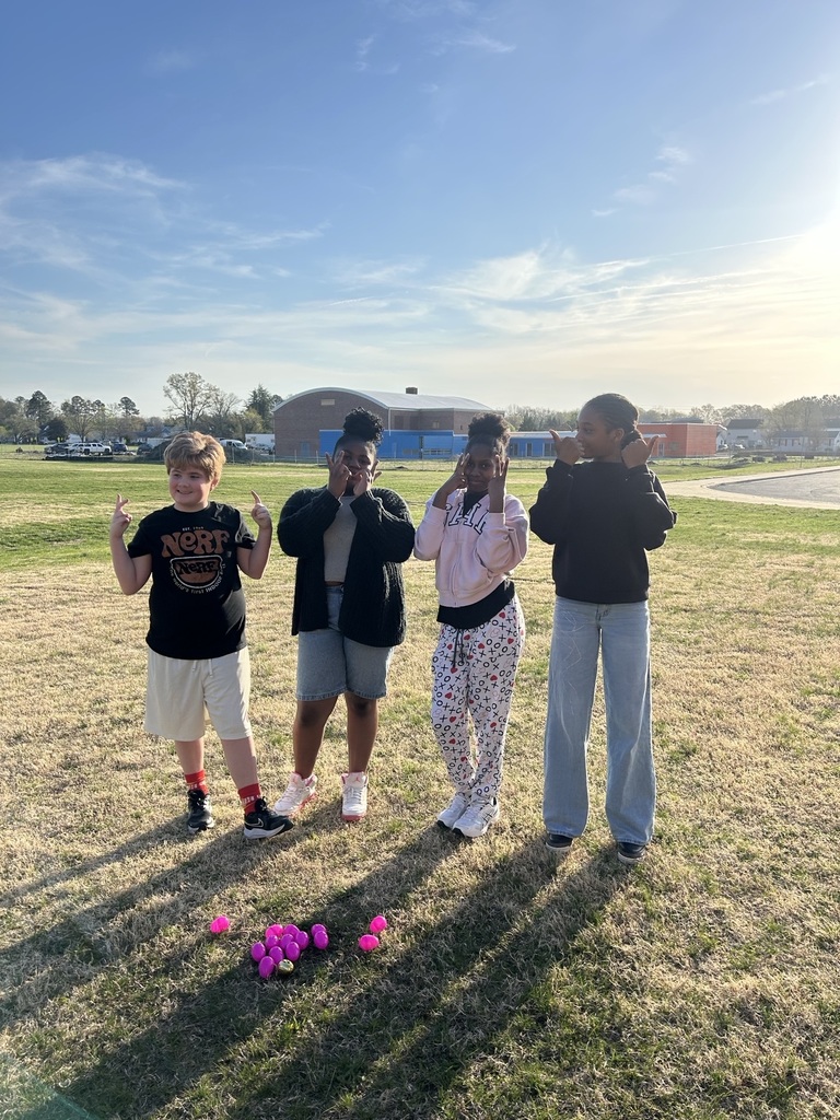 6th grade RELA getting prepared for MCAP! Students participated in a context clues egg hunt! 