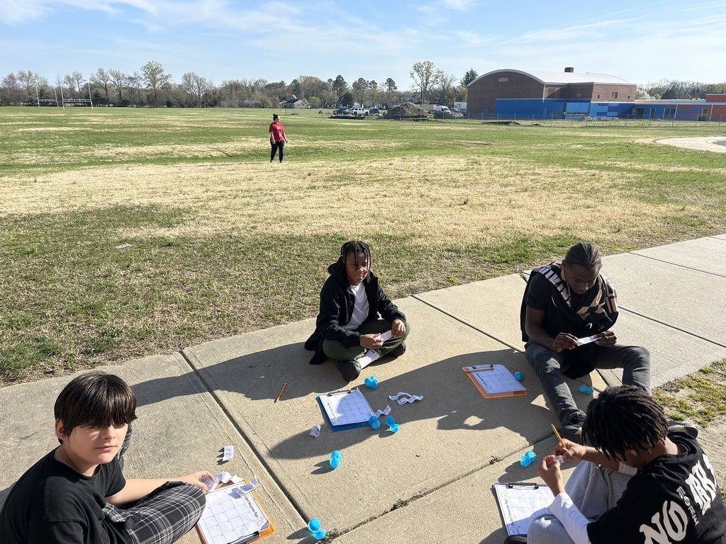 6th grade RELA getting prepared for MCAP! Students participated in a context clues egg hunt! 