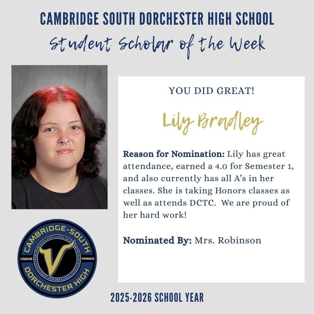 Student Scholar of the Week