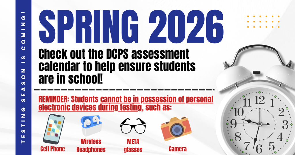 MCAP Spring testing reminders