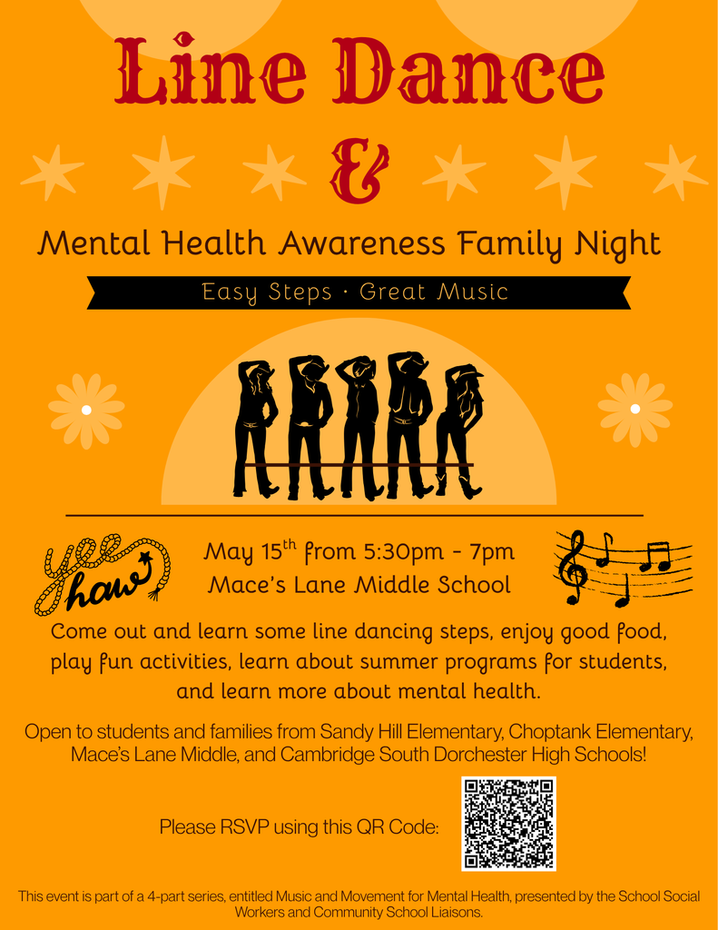 Line Dancing at MLMS for Mental Health Awareness