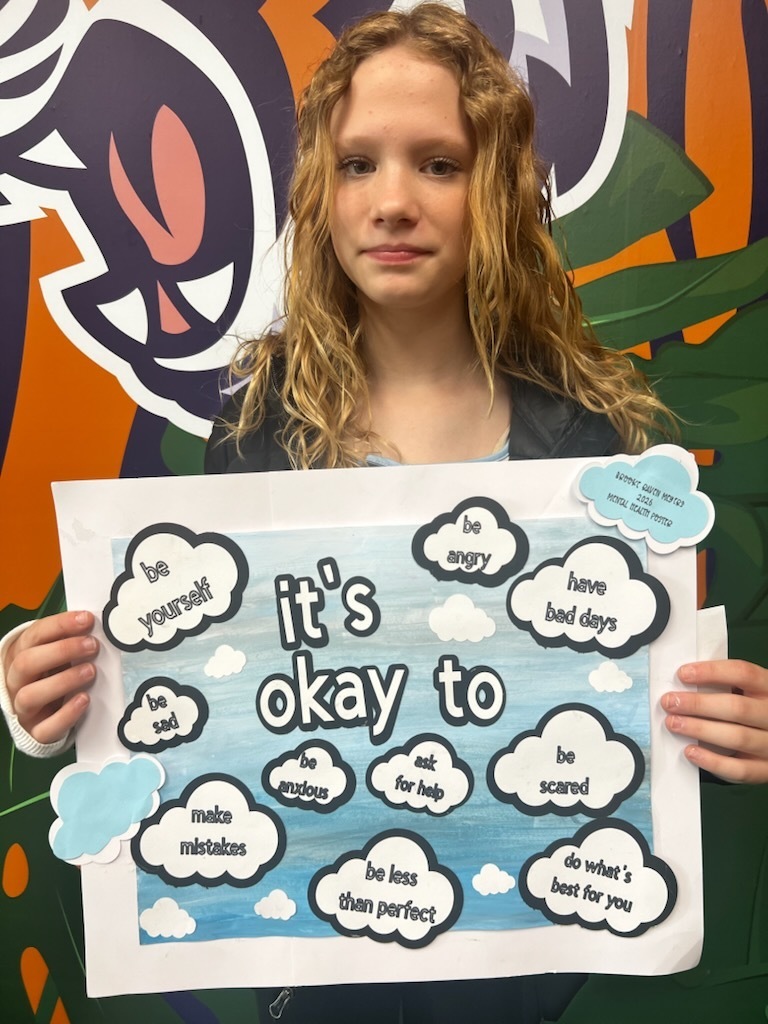 Brooke won the poster contest at MLMS