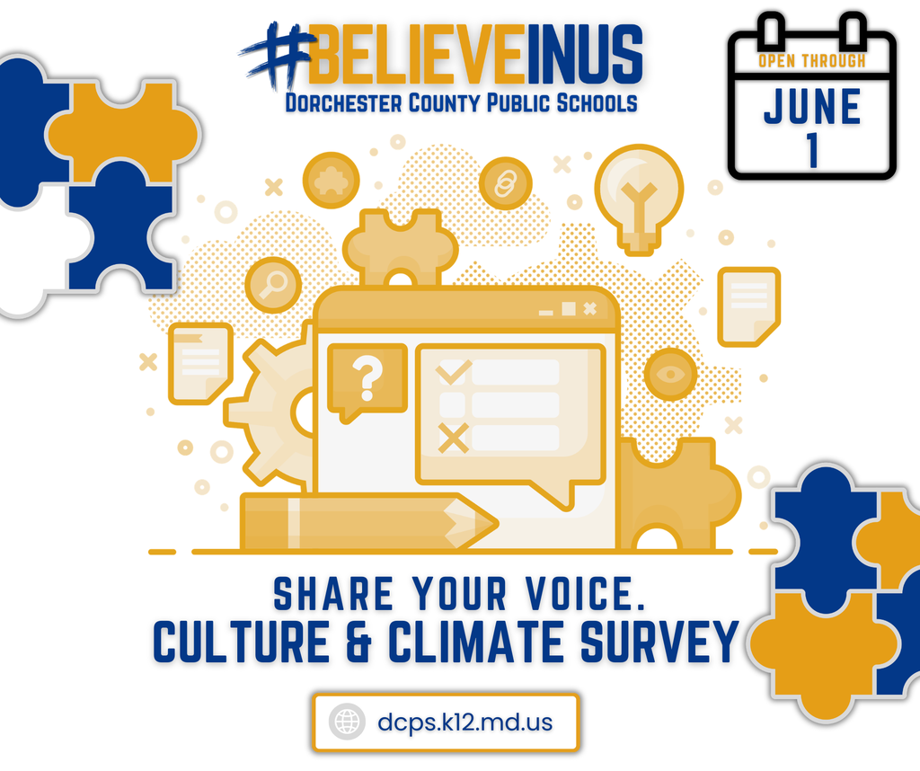 School Climate Survey coming soon from school admin, links active through June 1st