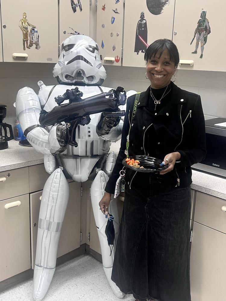 Ms Jackson and the storm trooper