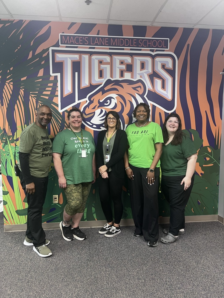 MLMS wore green for mental health awareness