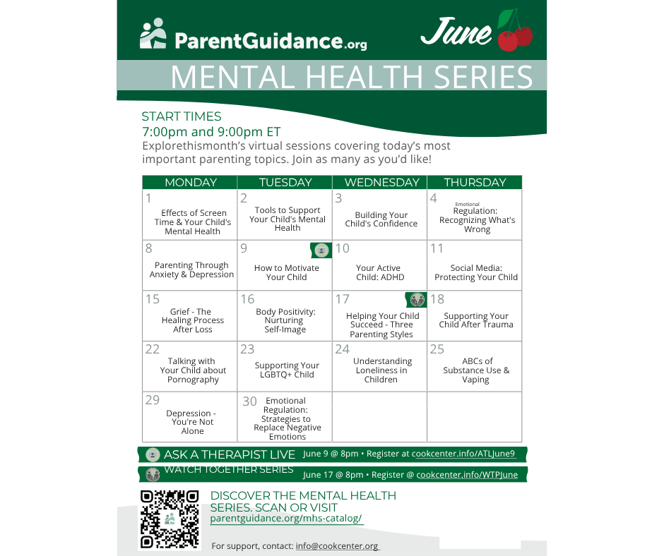 june mental health calendar