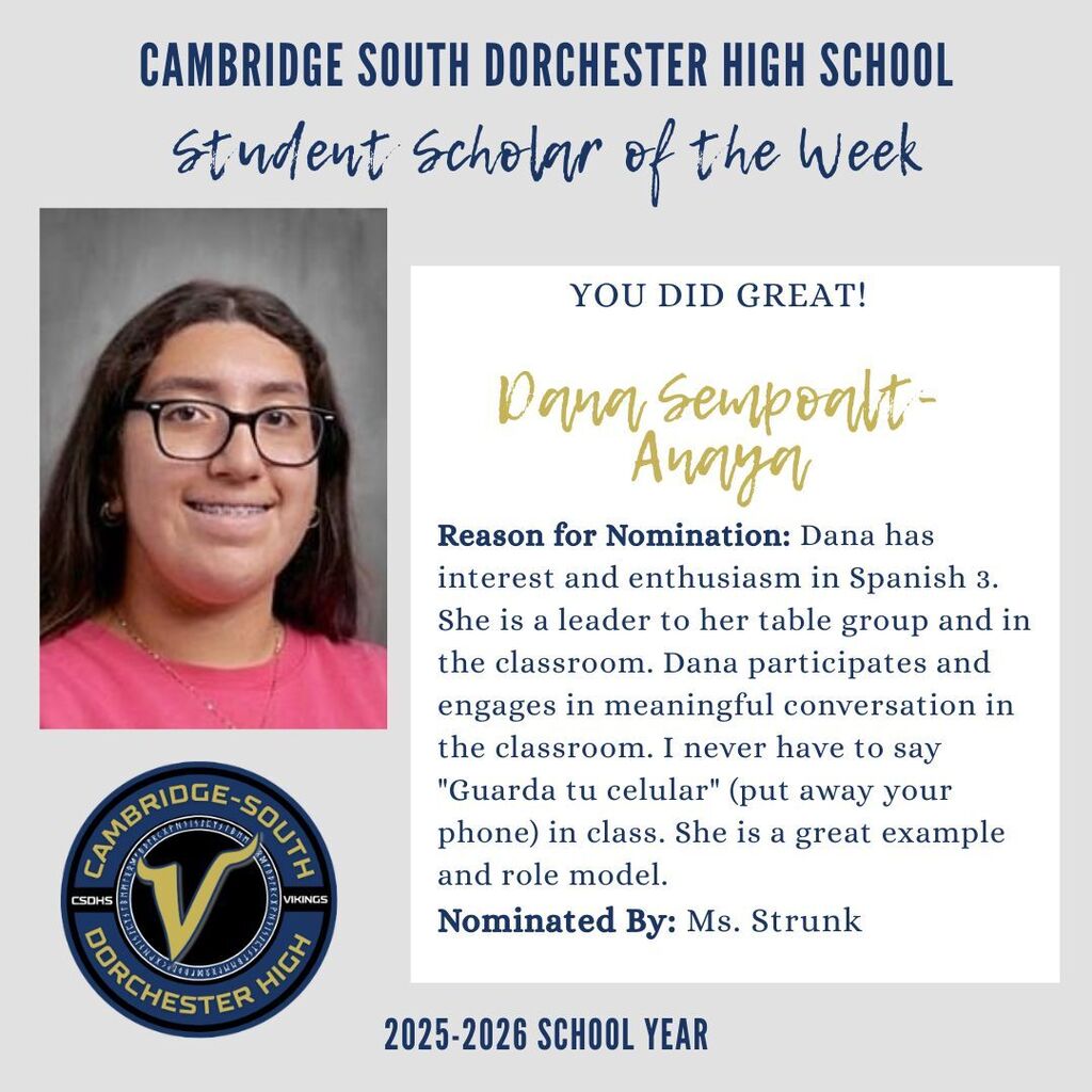 Student of the Week