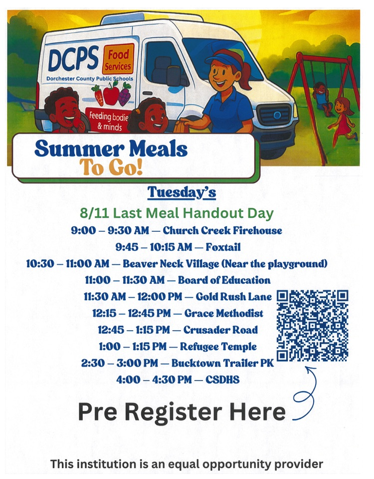 DCPS meals to go
