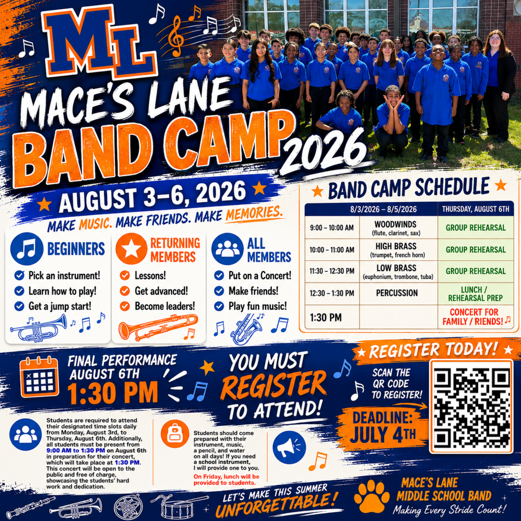 MLMS Band Camp Flyer