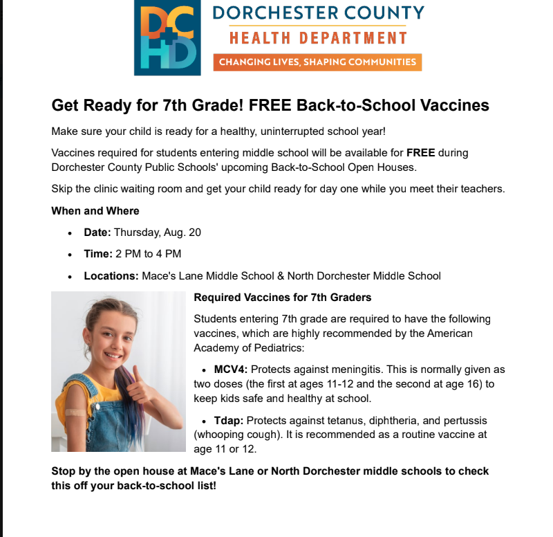 Health Department Vaccines