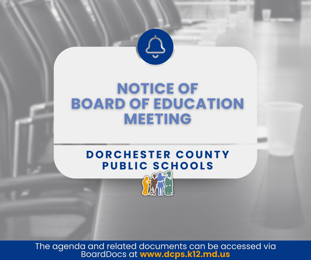 BOE meeting notice graphic