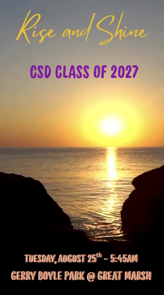 senior sunrise Tuesday, August 25 5:45 AM at Great marsh