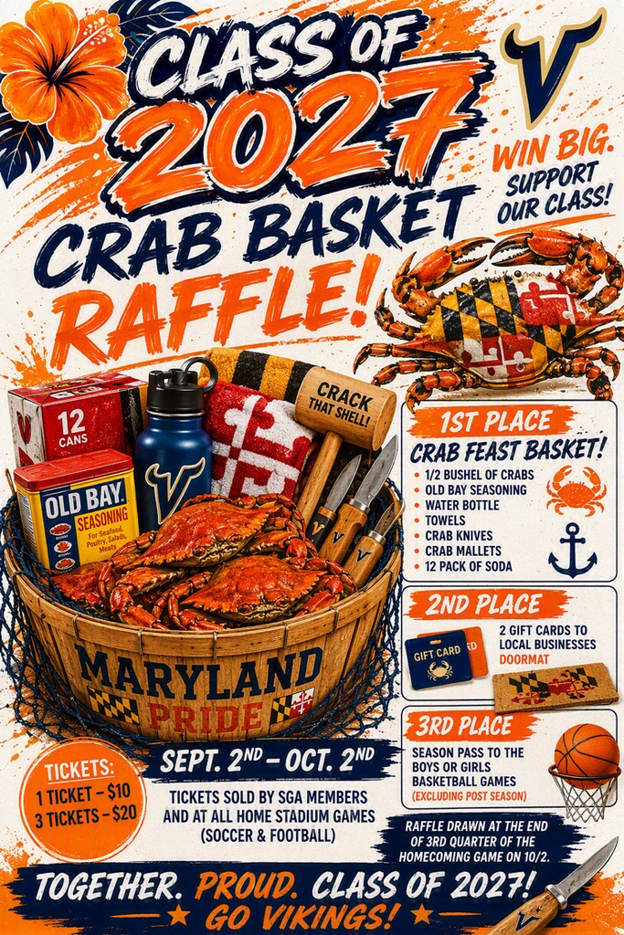 crab raffle fundraiser sept 2-oct 2
