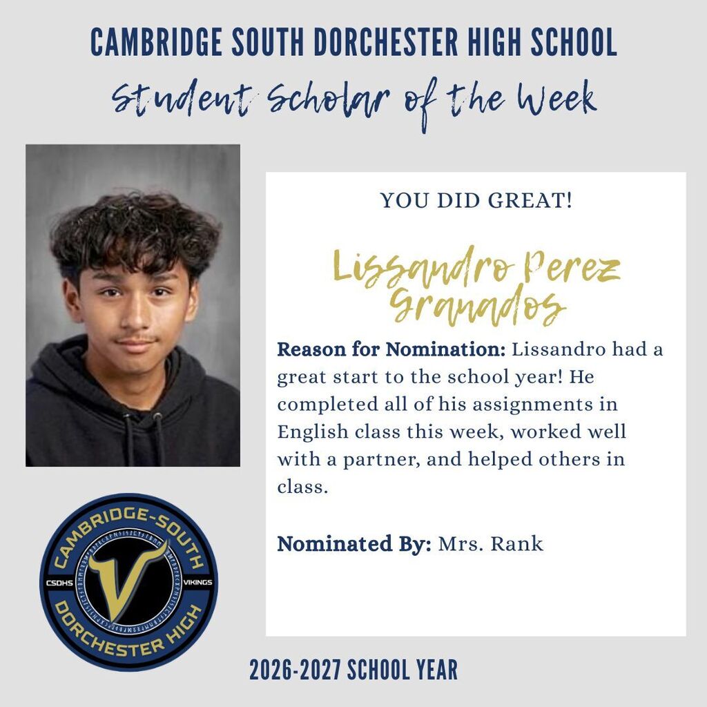 student of the week