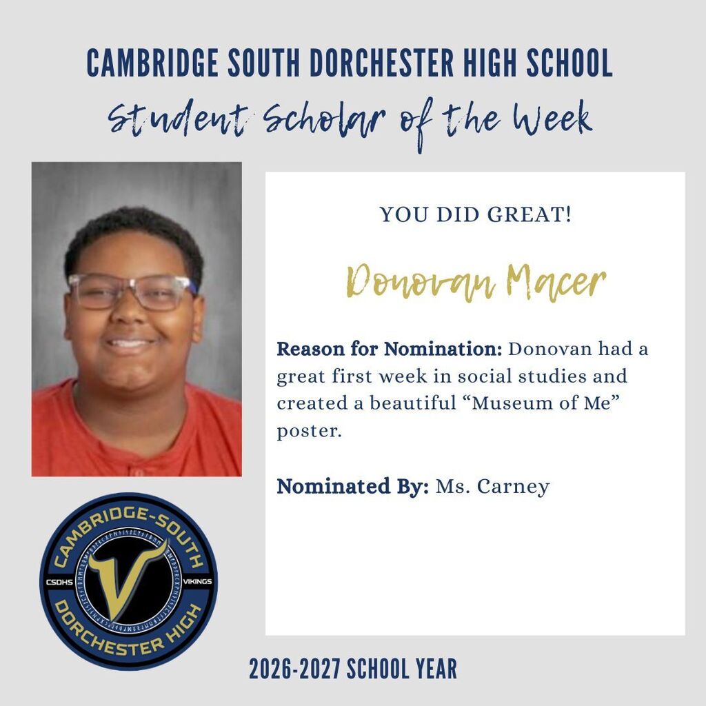 student of the week