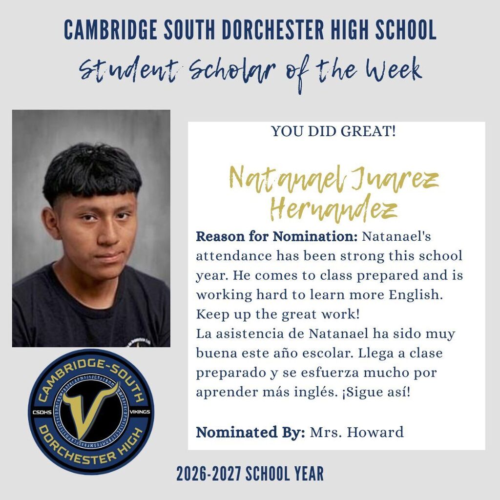 student of the week