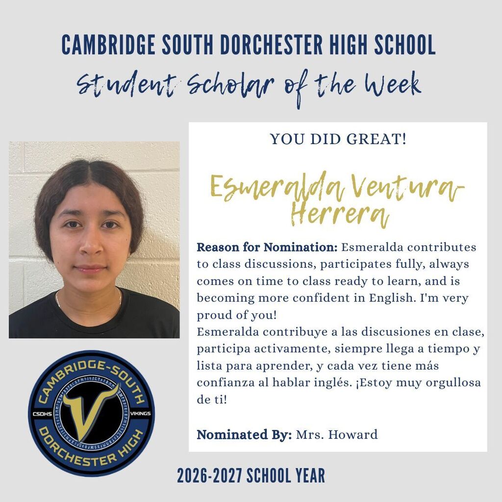 student of the week