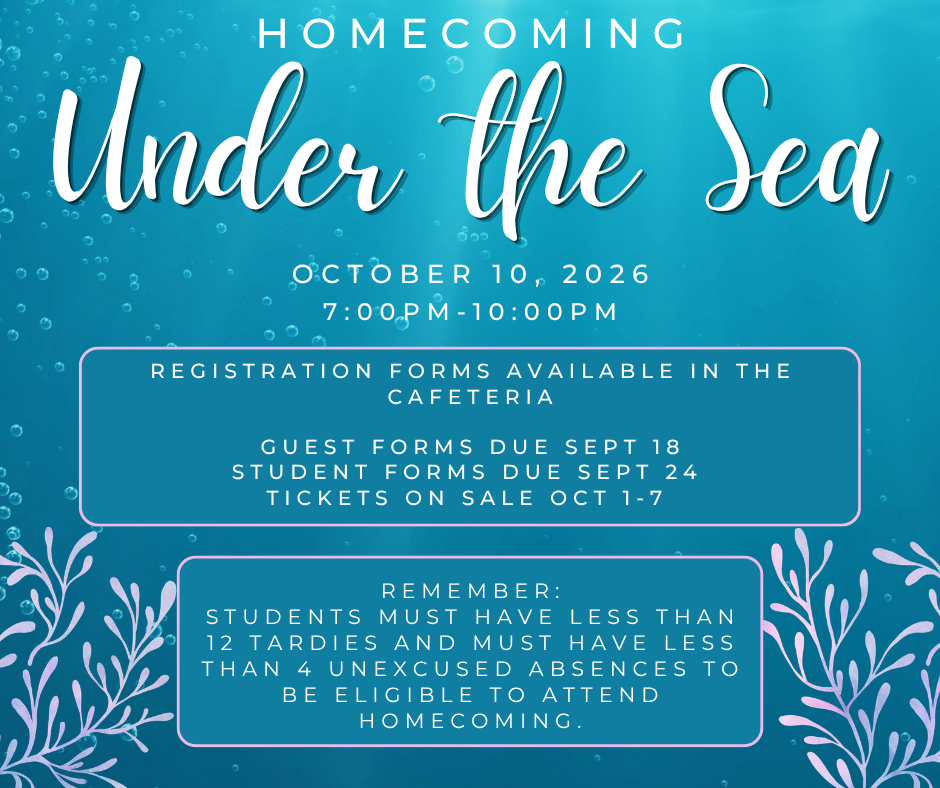 REMINDER: Out-of-school guest forms are due this Friday, September 18th. Please make sure that you turn in your guest form along with your guest's photo ID and your student form! 