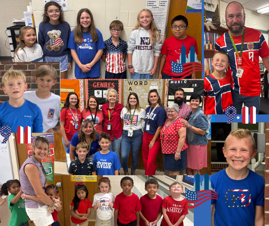 red white ad blue