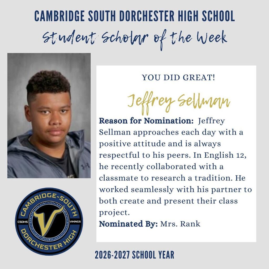 student of the week