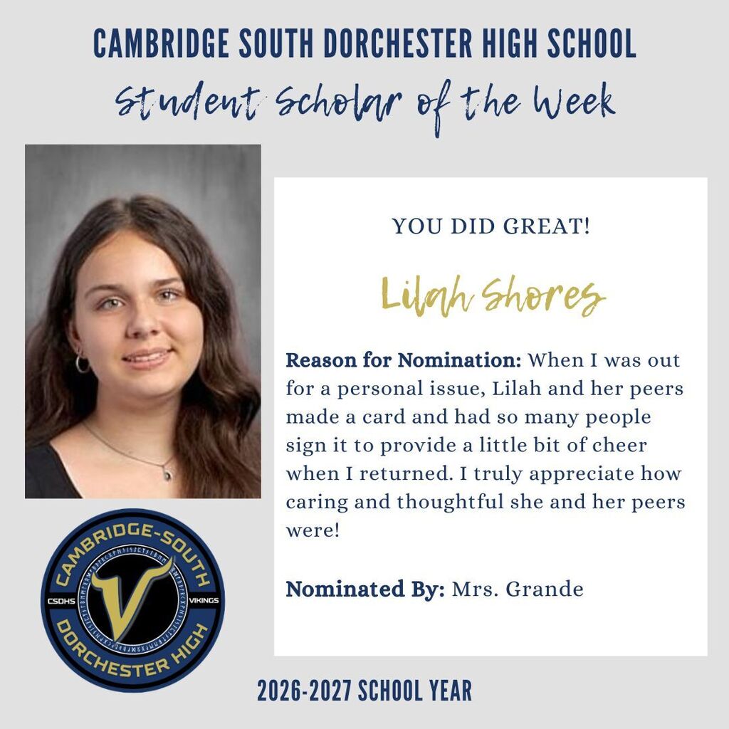 student of the week