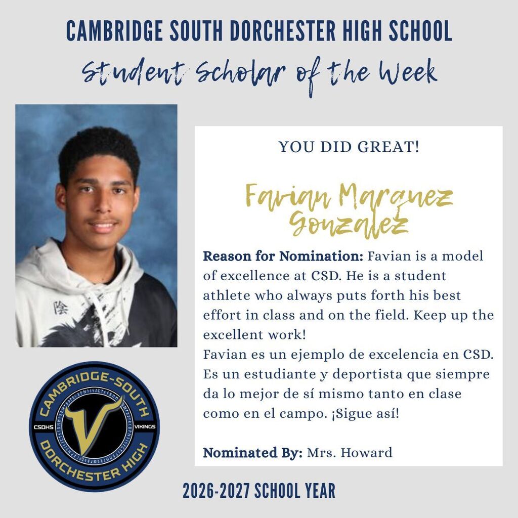 student of the week