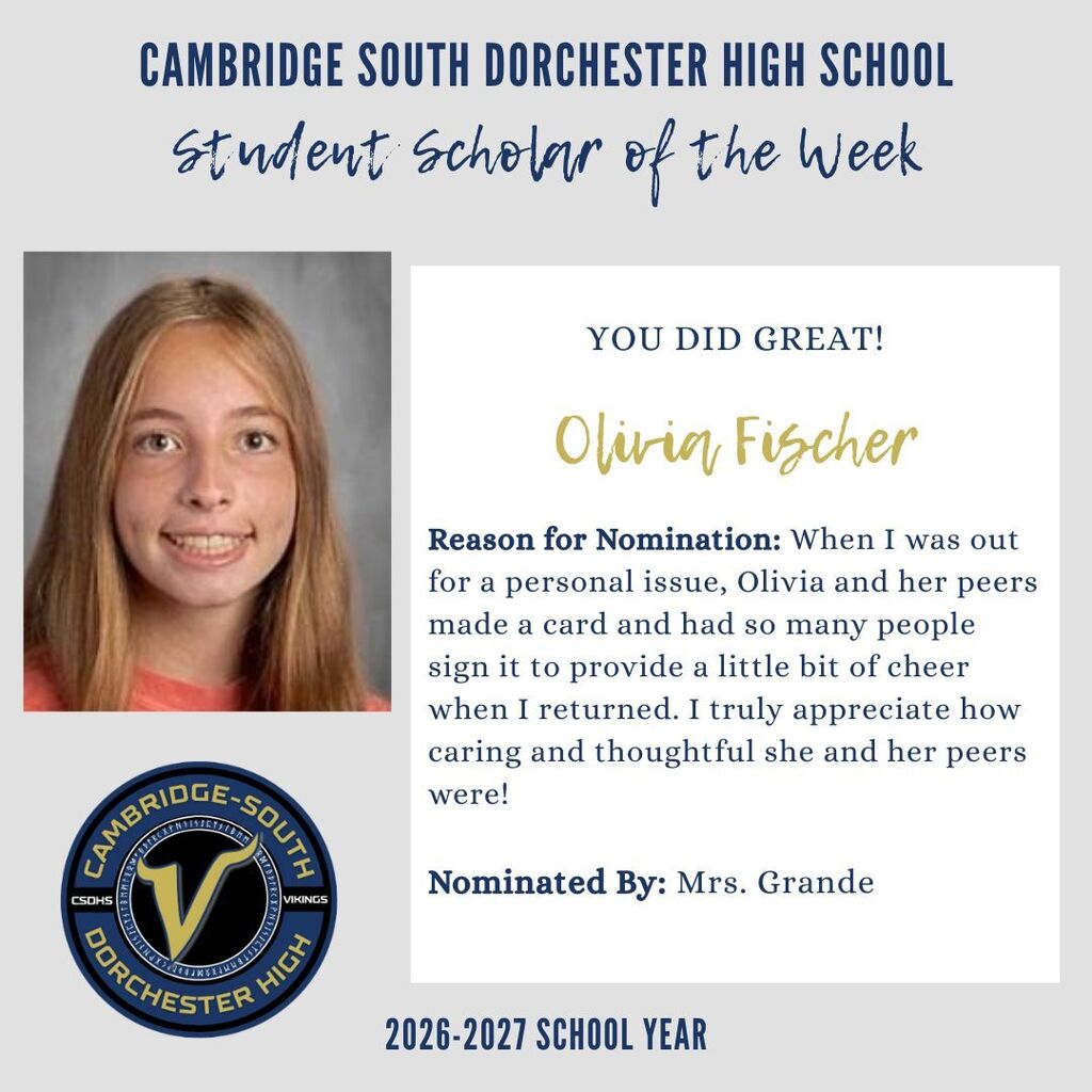 student of the week