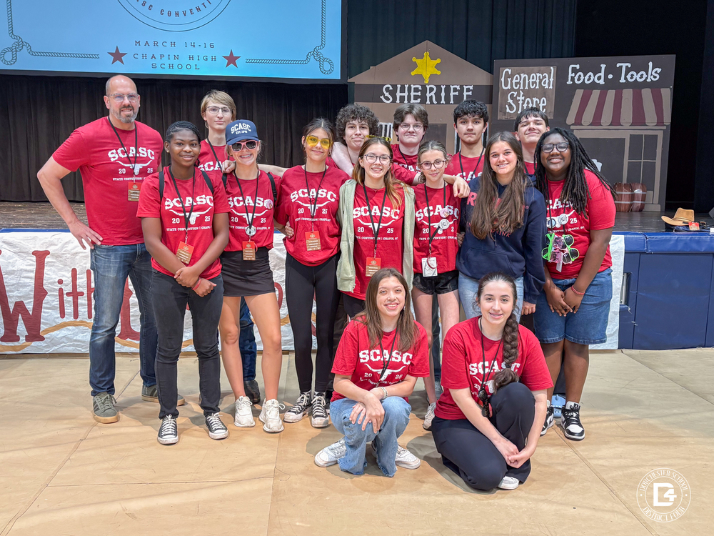 WHS Student Government and Mr. Samson posing